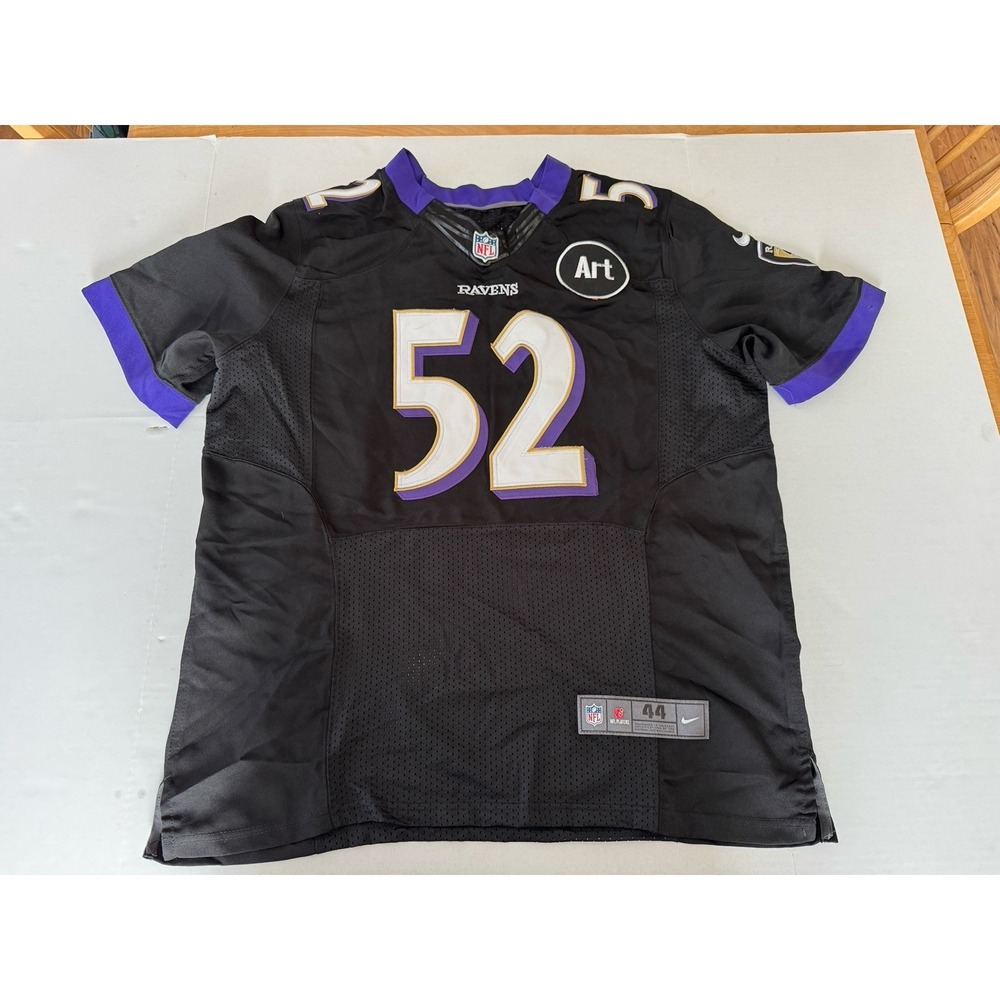 Baltimore Ravens Black Nike Jersey Ray Lewis #52 Size 44